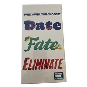 NEW SEALED Date Fate Eliminate What Do You Meme Adult Party Fun Card Game